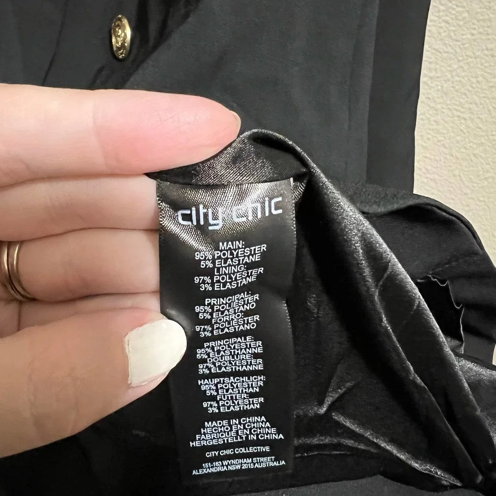 City Chic NWT Double Breasted Blazer Size‎ XXL - Picture 6 of 7